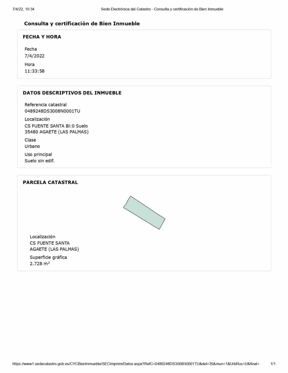 Byggegrund til salg i Agaete - € 110.000 (Ref: 8789716)