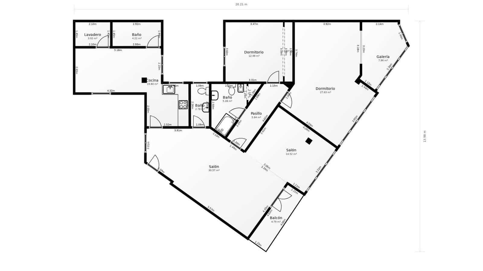 3 soveværelse Lejlighed til salg i Las Palmas de Gran Canaria - € 419.900 (Ref: 8843495)