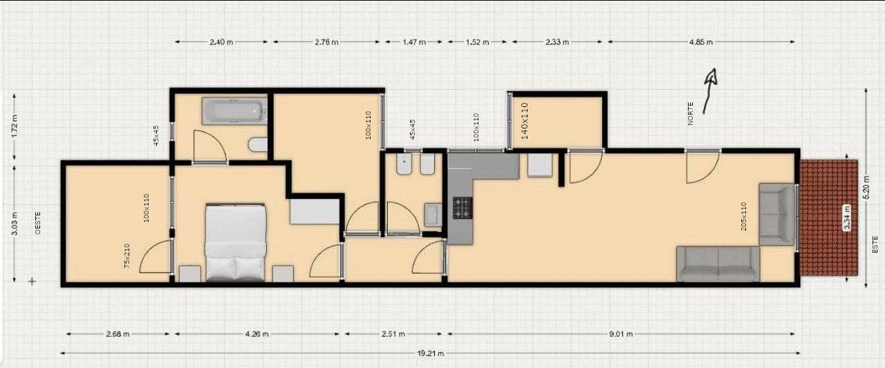 2 bedroom Penthouse for sale in Jinamar with garage - € 172,000 (Ref: 8874497)