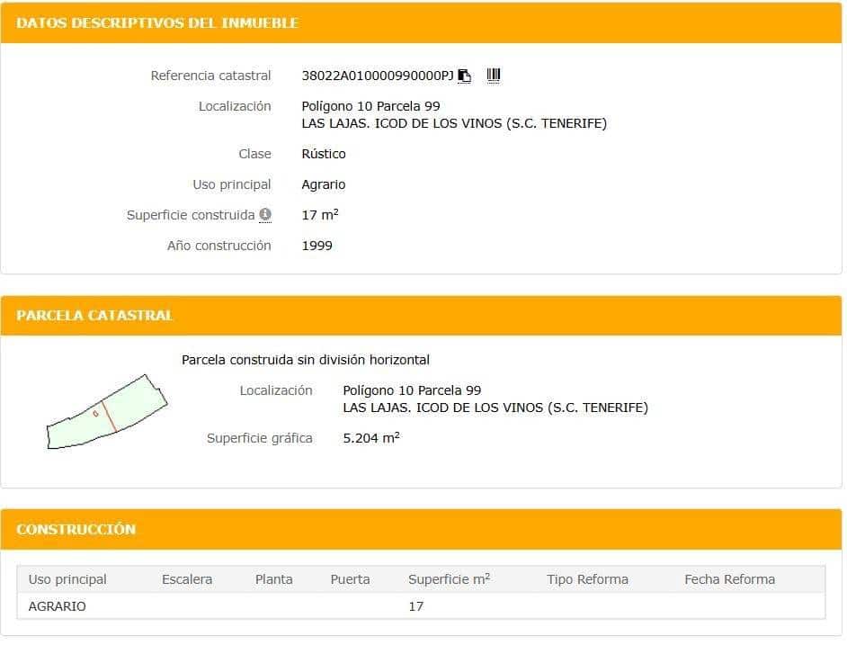 Teren niezagospodarowany na sprzedaż w Icod de los Vinos - 110 000 € (Ref: 8900119)