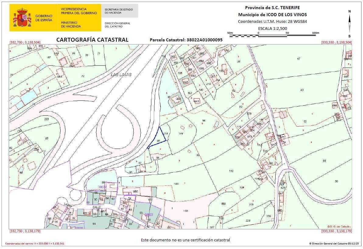 Ubebygd land til salgs i Icod de los Vinos - € 110 000 (Ref: 8900119)