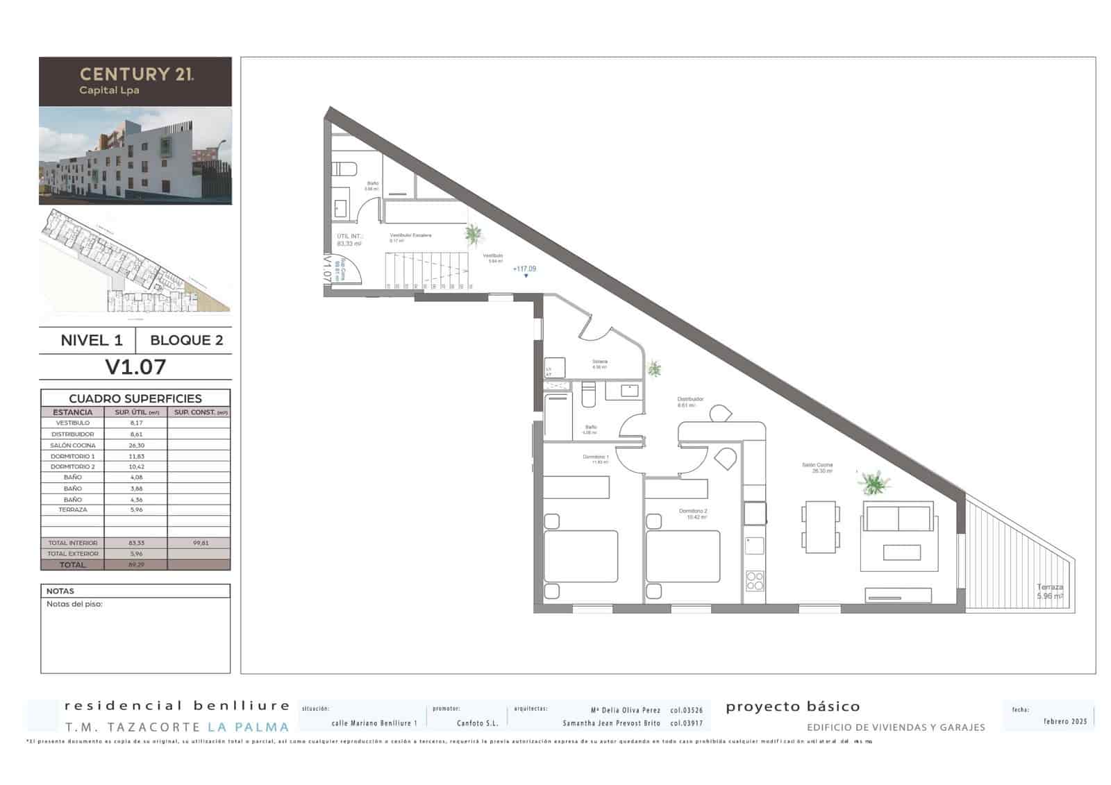 3 soveværelse Lejlighed til salg i Tazacorte med garage - € 283.000 (Ref: 8954264)
