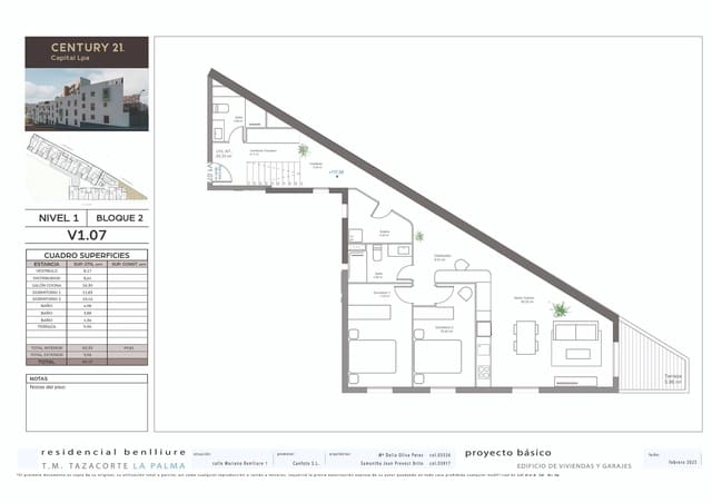 3 soveværelse Lejlighed til salg i Tazacorte med garage - € 283.000 (Ref: 8954264)