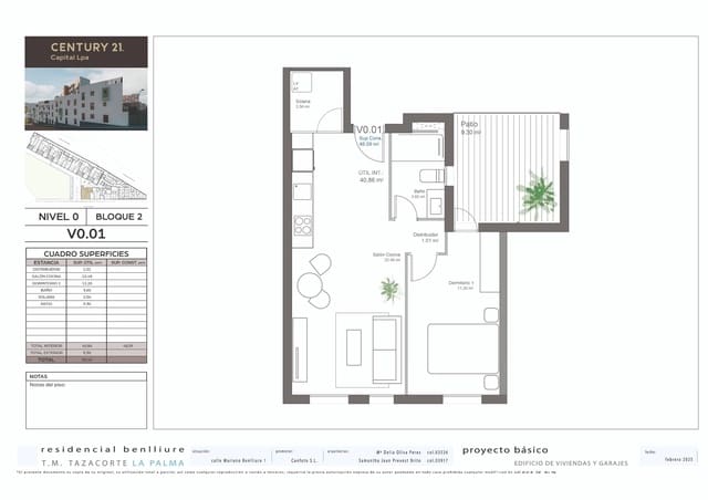 1 soveværelse Lejlighed til salg i Tazacorte med garage - € 134.400 (Ref: 8954266)