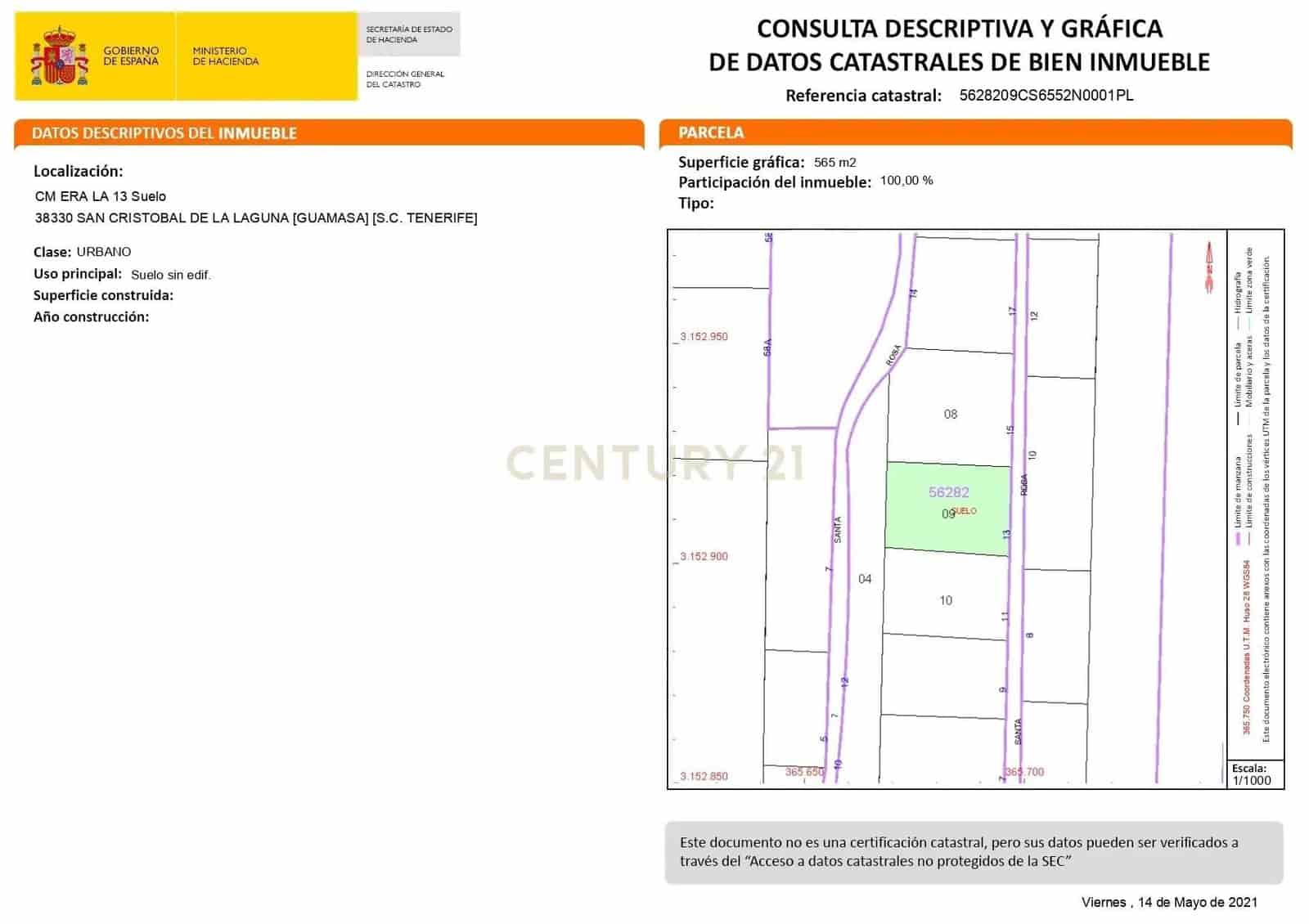 Building Plot for sale in San Cristobal de La Laguna - € 106,000 (Ref: 9048746)