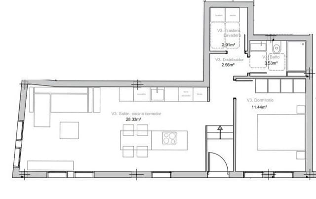 1 soveværelse Lejlighed til salg i Las Palmas de Gran Canaria - € 200.000 (Ref: 9095216)
