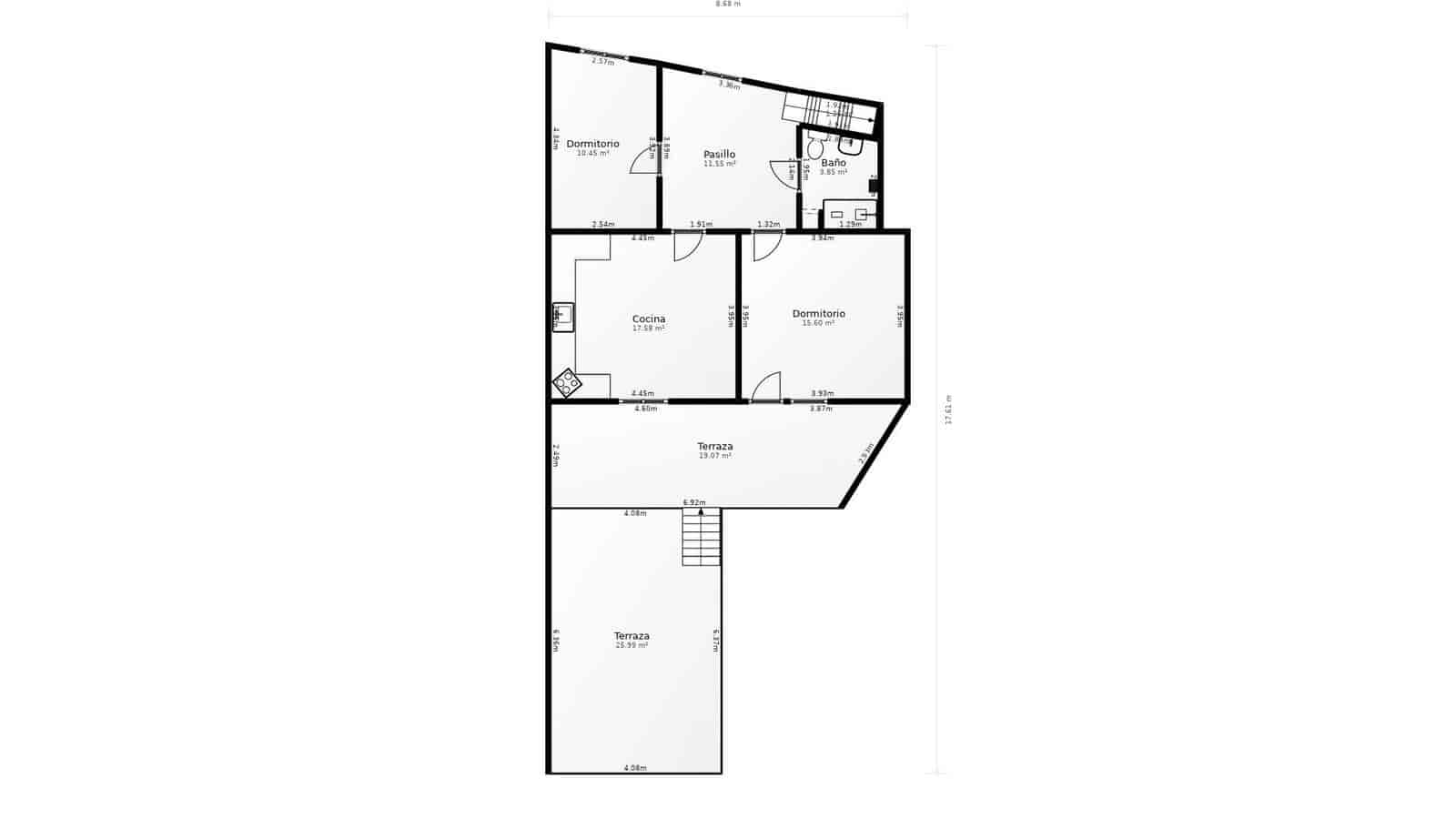 4 soveværelse Rækkehus til salg i Valleseco med garage - € 169.000 (Ref: 9141588)