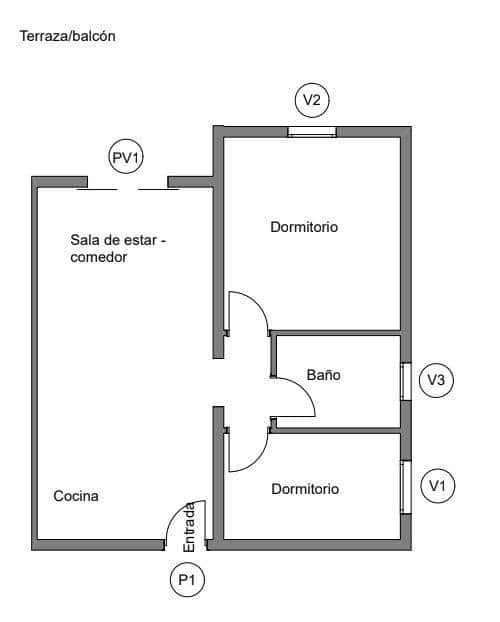 2 makuuhuone Huoneisto myytävänä paikassa Mogan mukana uima-altaan 
autotalli - 265 000 € (Ref: 9173446)