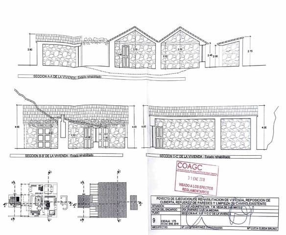 3 chambre Finca/Maison de Campagne à vendre à Vega de San Mateo - 160 000 € (Ref: 9272601)