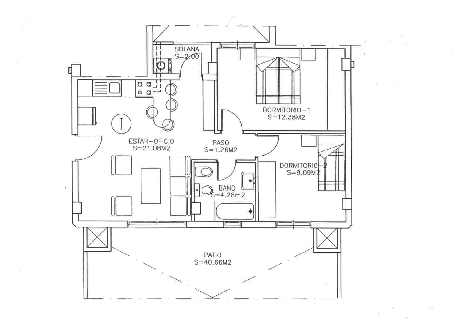 2 makuuhuone Asunto myytävänä paikassa Las Palmas de Gran Canaria mukana 
autotalli - 257 000 € (Ref: 9308511)