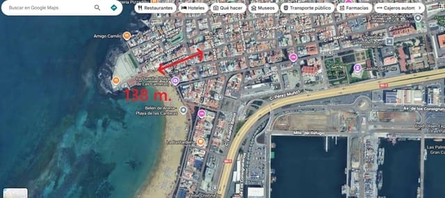 2 soveværelse Lejlighed til leje i Santa Catalina - Canteras, Las Palmas de Gran Canaria - € 1.300 (Ref: 9513425)