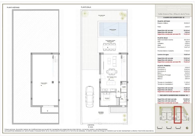 4 soveværelse Semi-Rækkehus til salg i Alhaurín de la Torre med swimmingpool - € 612.000 (Ref: 7453280)