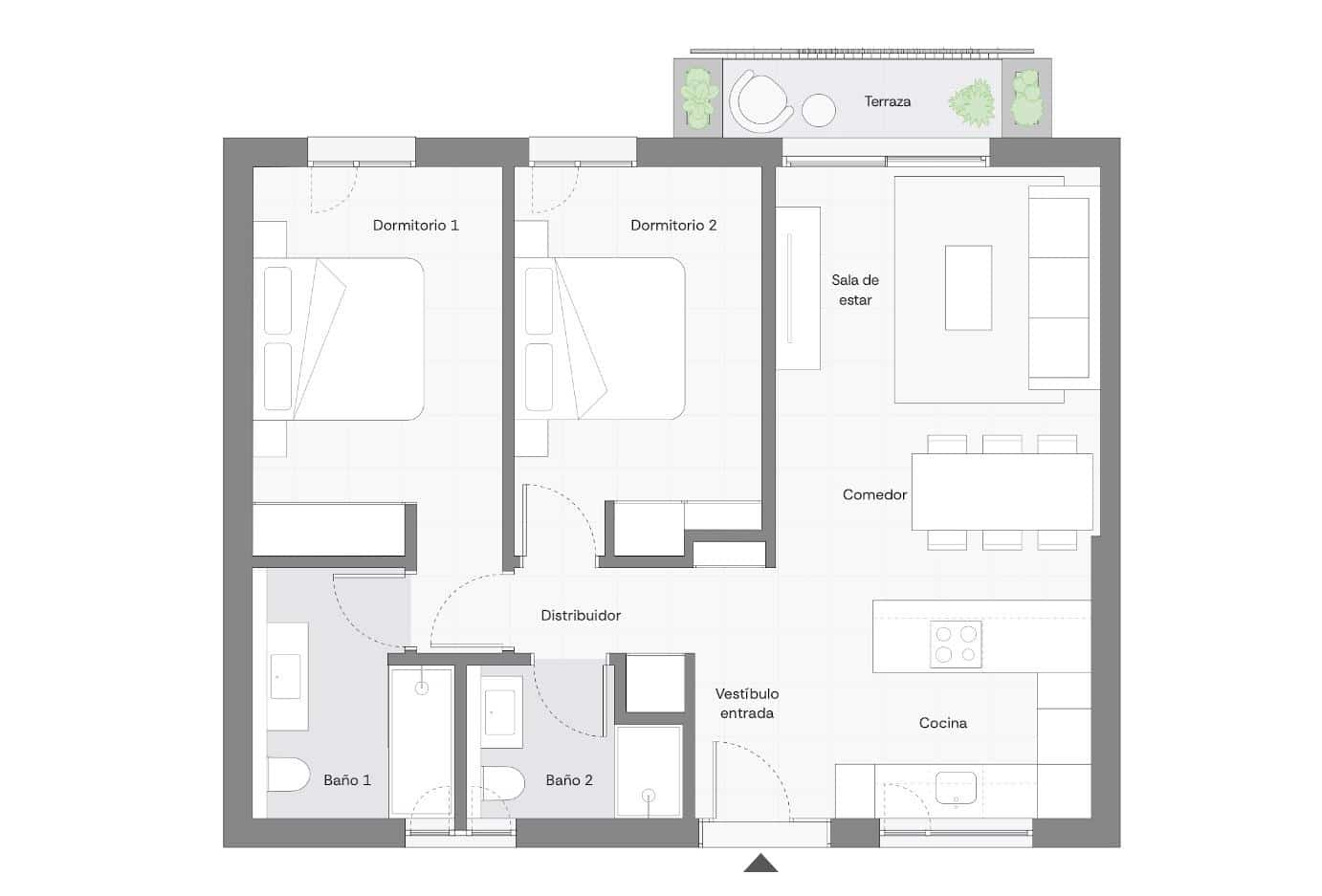 2 chambre Appartement à vendre à Santa Eulalia / Santa Eularia avec piscine garage - 620 000 € (Ref: 10117435)