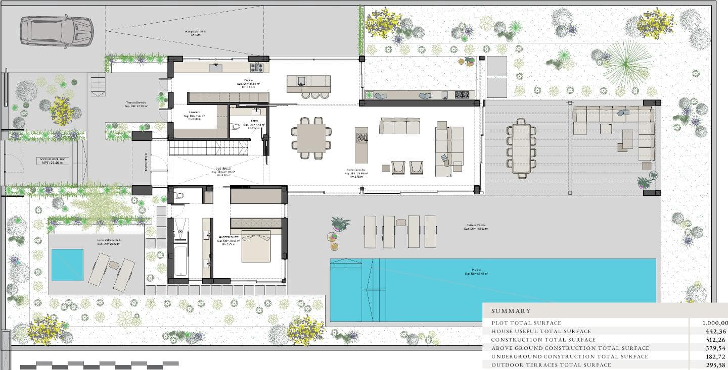 4 sypialnia Willa na sprzedaż w San Jose / Sant Josep de Sa Talaia z basenem garażem - 2 750 000 € (Ref: 8436103)