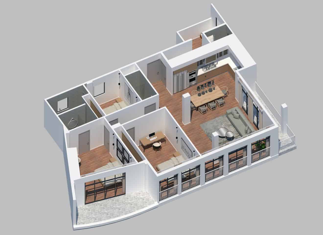 4 bedroom Flat for sale in Ibiza / Eivissa town with garage - € 1,080,000 (Ref: 8436109)