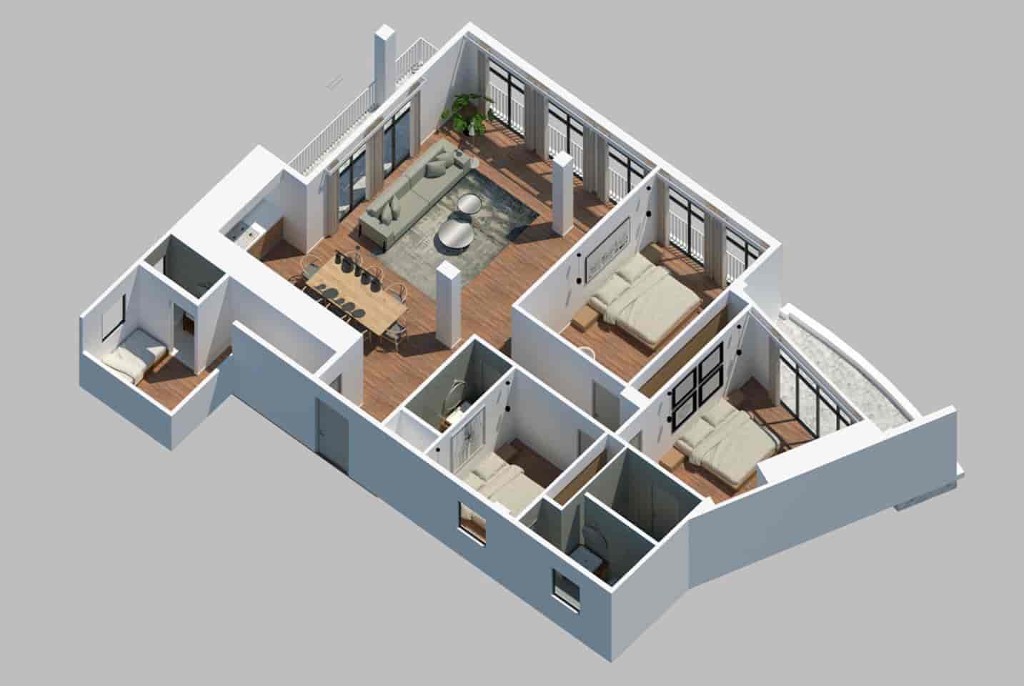 4 bedroom Flat for sale in Ibiza / Eivissa town with garage - € 1,080,000 (Ref: 8436109)