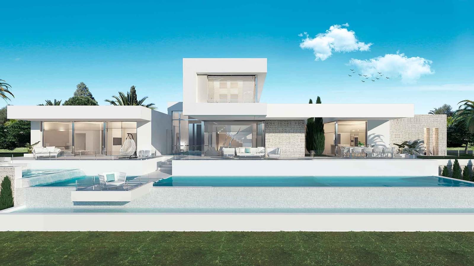 4 soveværelse Villa til salg i Los Flamingos med swimmingpool - € 3.200.000 (Ref: 8781326)