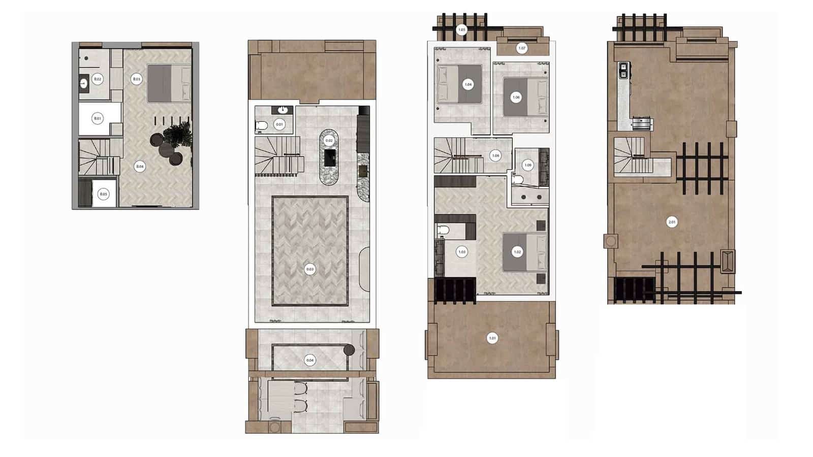 4 soveværelse Byhus til salg i Golden Mile med swimmingpool - € 1.995.000 (Ref: 9116236)