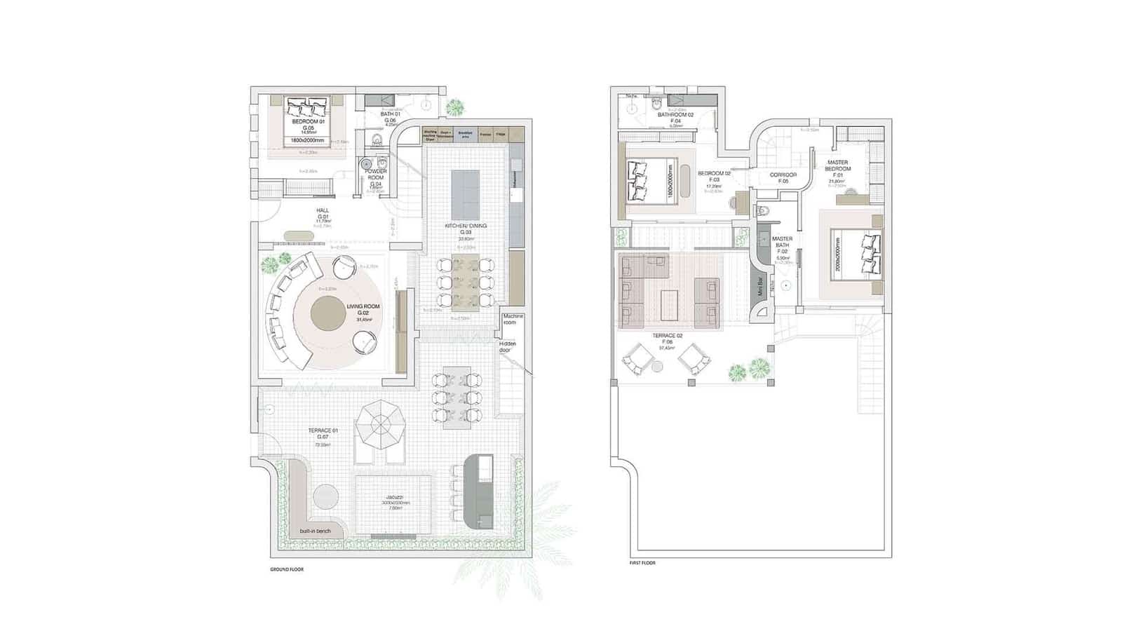 3 soveværelse Semi-Rækkehus til salg i Golden Mile med swimmingpool - € 5.995.000 (Ref: 9195682)
