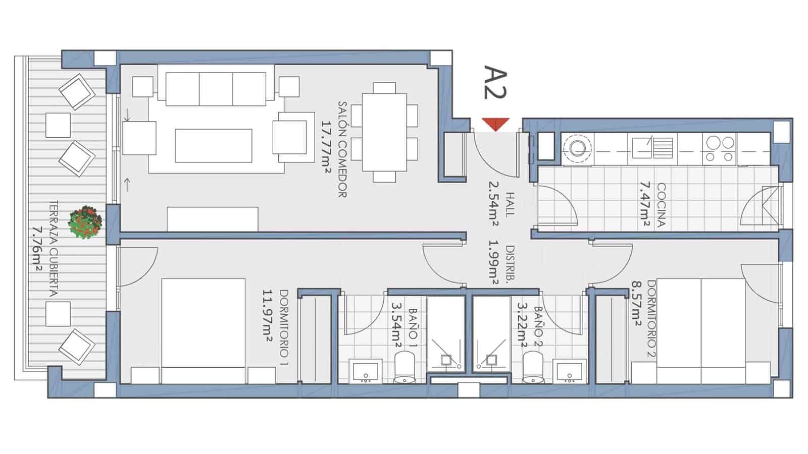 2 Zimmer Penthouse zu verkaufen in Mijas Costa mit Pool - 305.000 € (Ref: 9571000)