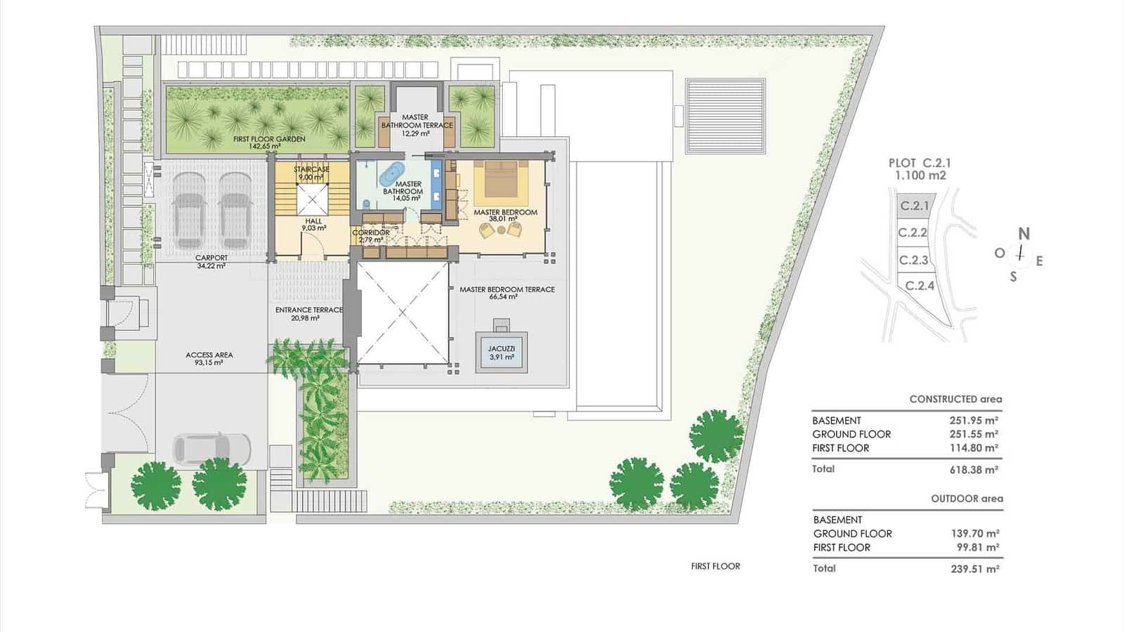 4 camera da letto Villa in vendita in Golden Mile con piscina - 5.400.000 € (Rif: 9574492)