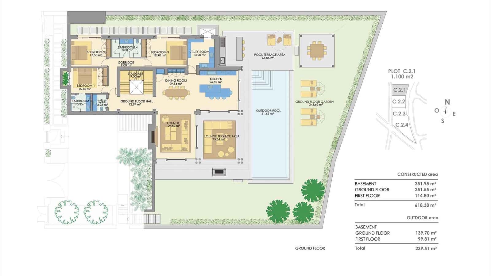 4 camera da letto Villa in vendita in Golden Mile con piscina - 5.400.000 € (Rif: 9574492)