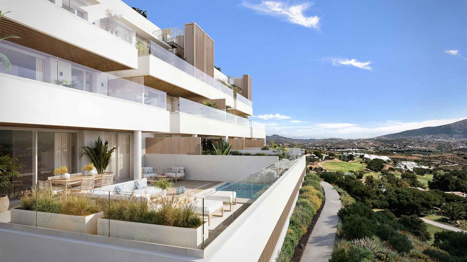 2 sovrum Takvåning till salu i Mijas Costa med pool - 644 900 € (Ref: 9780446)