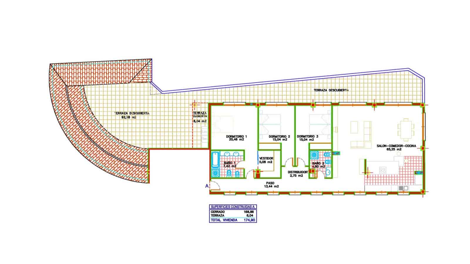 3 soveværelse Penthouse til salg i Altea la Vella - € 589.000 (Ref: 8782186)