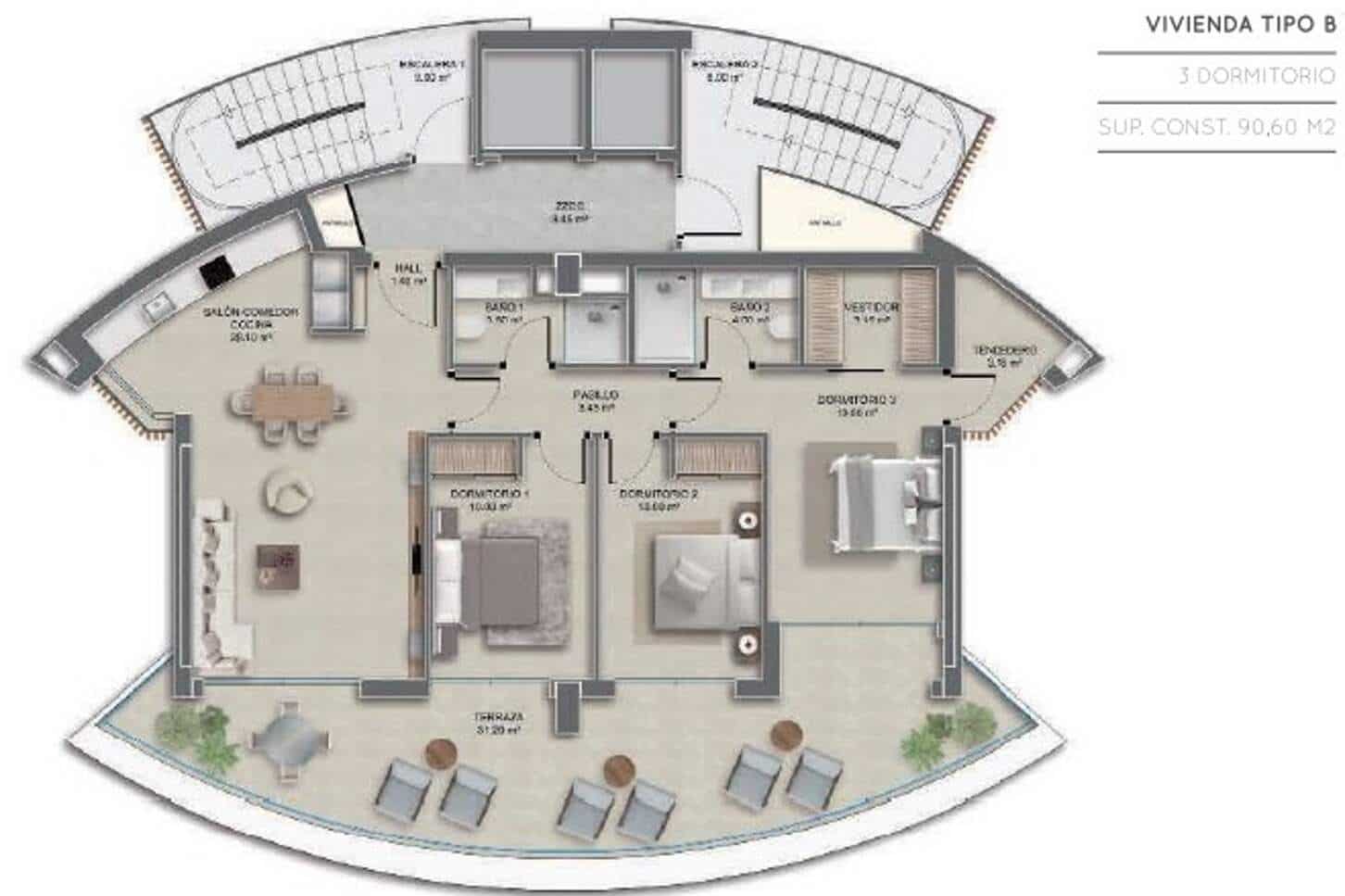 3 bedroom Apartment for sale in Calpe / Calp with pool garage - € 666,000 (Ref: 8924771)