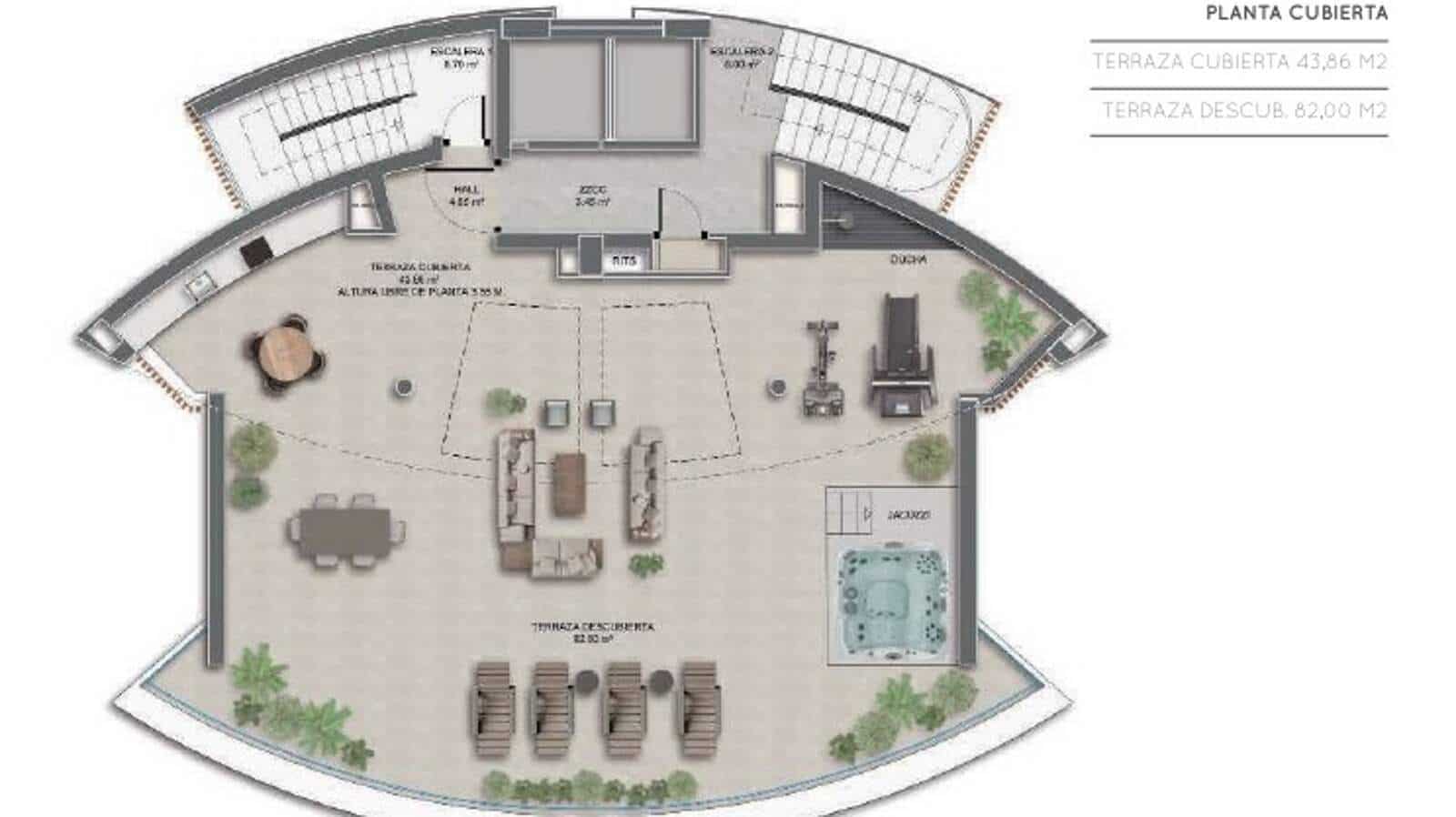 3 soveværelse Penthouse til salg i Calpe / Calp med swimmingpool garage - € 1.390.000 (Ref: 8924927)