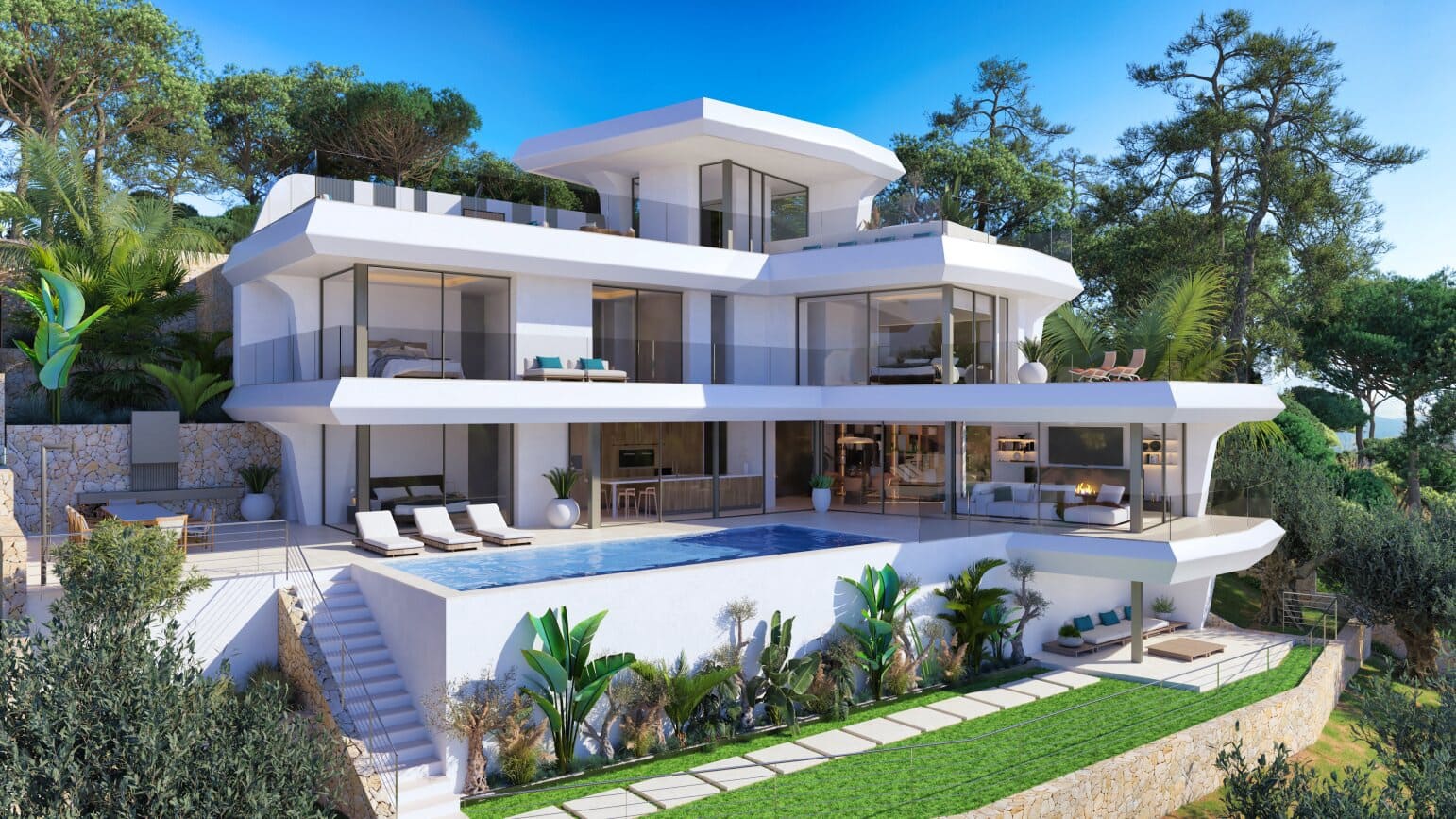 4 bedroom Villa for sale in Altea with pool garage - € 2,250,000 (Ref: 9003166)