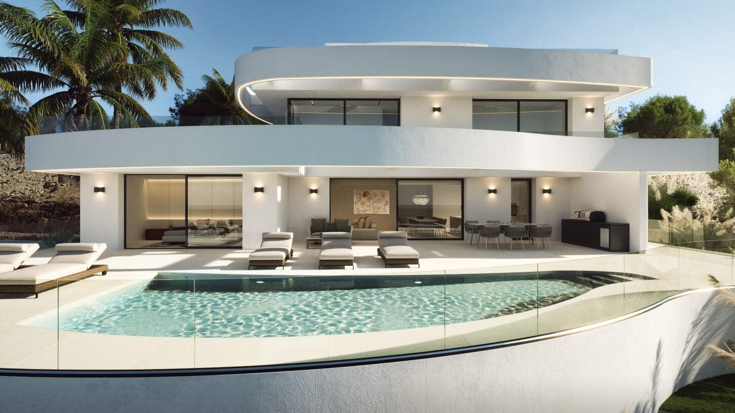 3 soveværelse Villa til salg i Calpe / Calp med swimmingpool garage - € 1.360.000 (Ref: 9006276)