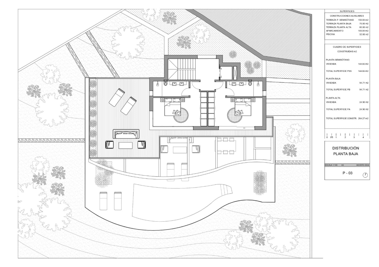 3 soveværelse Villa til salg i Calpe / Calp med swimmingpool garage - € 1.360.000 (Ref: 9006276)