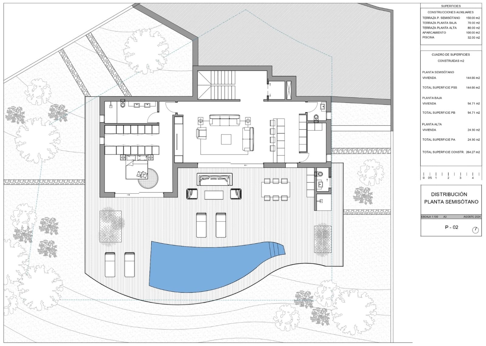 3 soveværelse Villa til salg i Calpe / Calp med swimmingpool garage - € 1.360.000 (Ref: 9006276)