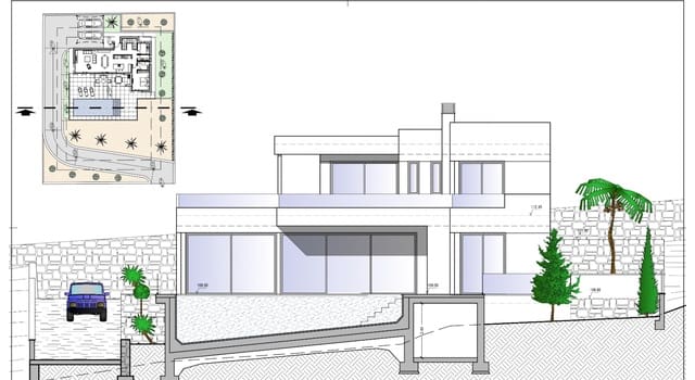 3 chambre Villa/Maison à vendre à Cometa - Carrió, Calpe / Calp avec piscine garage - 975 000 € (Ref: 9009862)