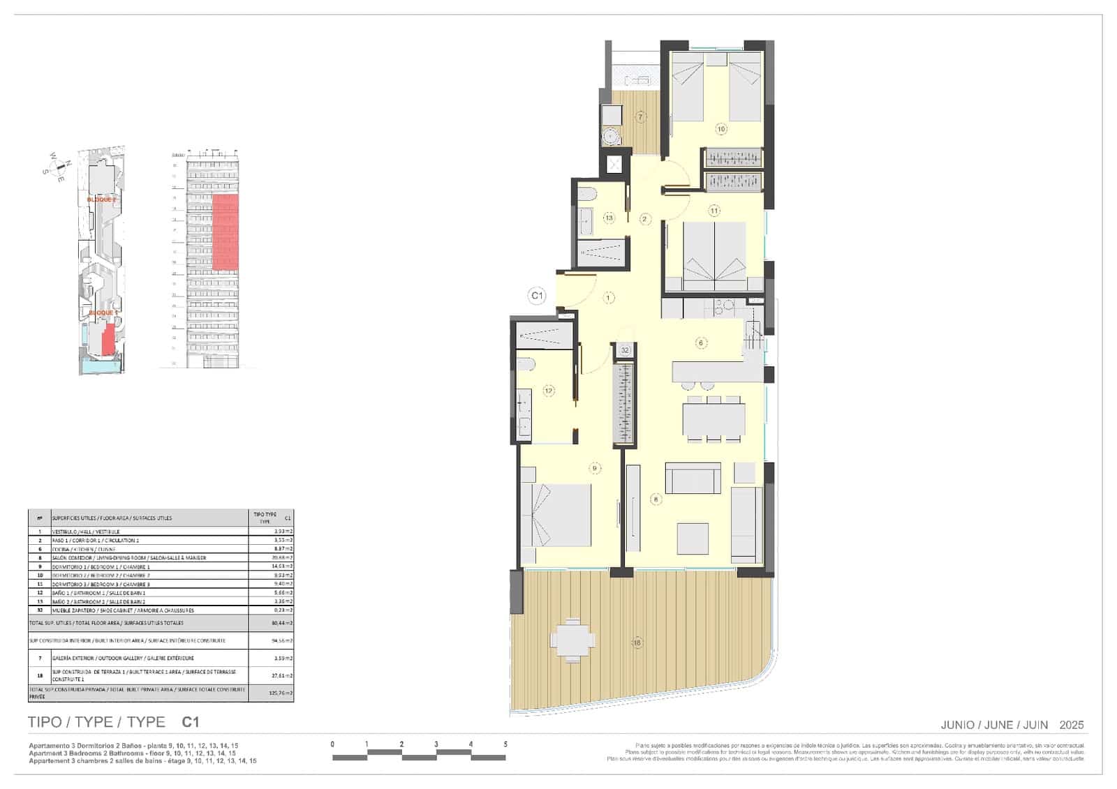 3 slaapkamer Appartement te koop in Calpe / Calp met zwembad garage - € 1.088.000 (Ref: 9114848)