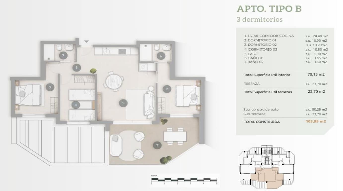 3 camera da letto Appartamento in vendita in Calpe / Calp con piscina garage - 600.000 € (Rif: 9470056)