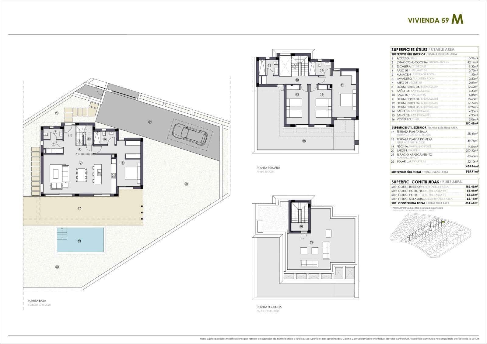 4 bedroom Villa for sale in Polop with pool garage - € 939,000 (Ref: 9536703)