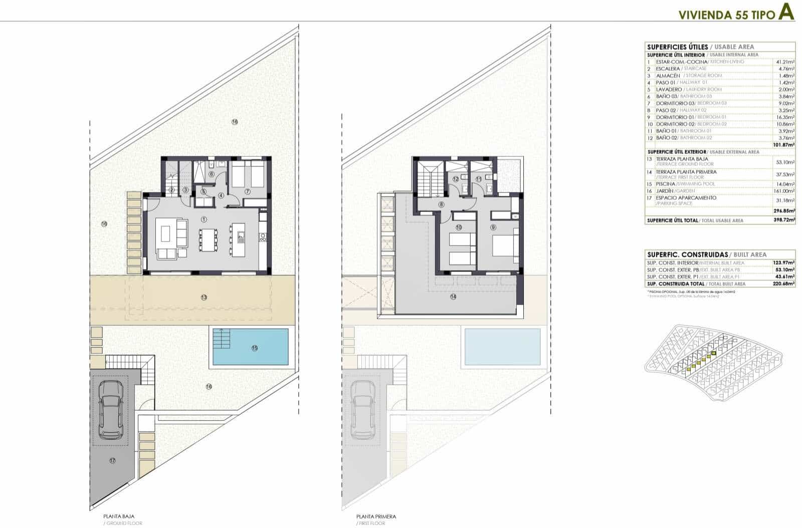 3 quarto Apartamento para venda em Polop com piscina garagem - 570 400 € (Ref: 9536704)