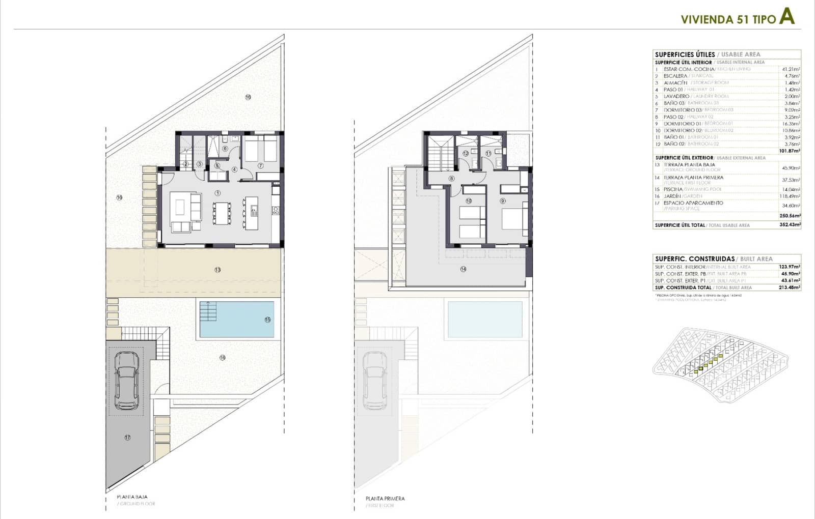 3 quarto Apartamento para venda em Polop com piscina garagem - 585 400 € (Ref: 9536705)
