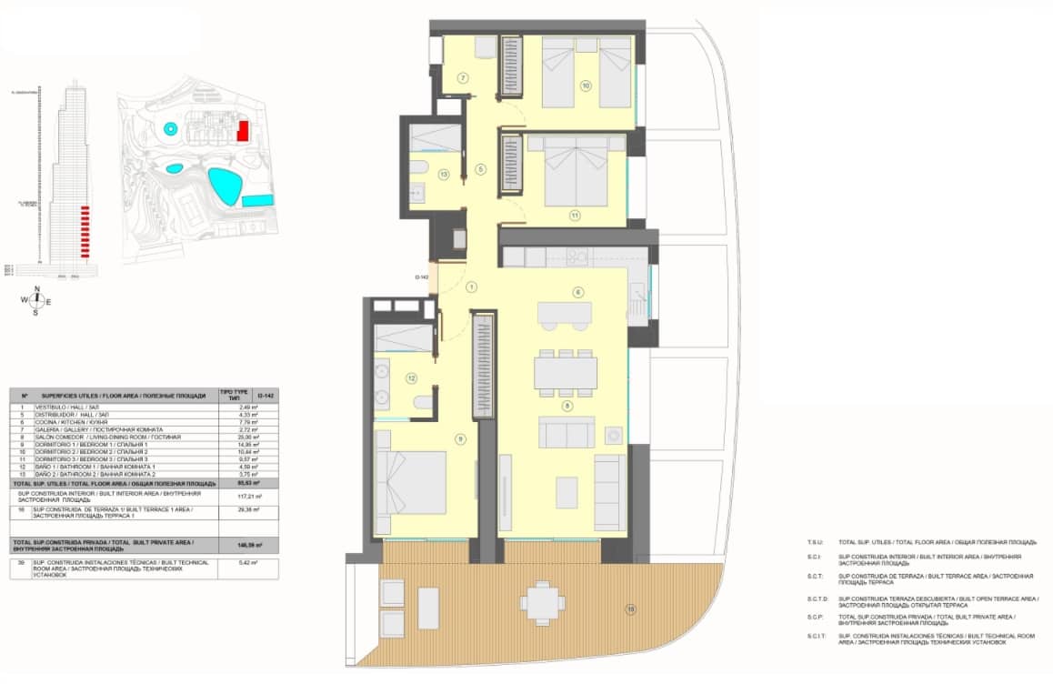 3 soveværelse Lejlighed til salg i Benidorm med swimmingpool - € 900.000 (Ref: 9614109)