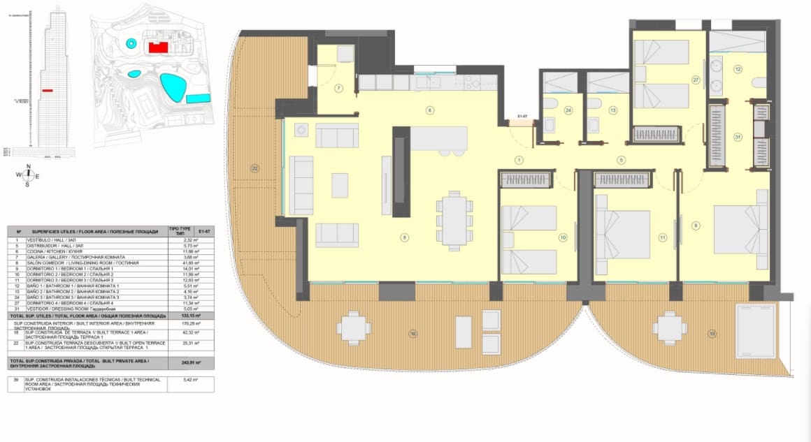 4 bedroom Apartment for sale in Benidorm with pool - € 1,986,000 (Ref: 9614110)