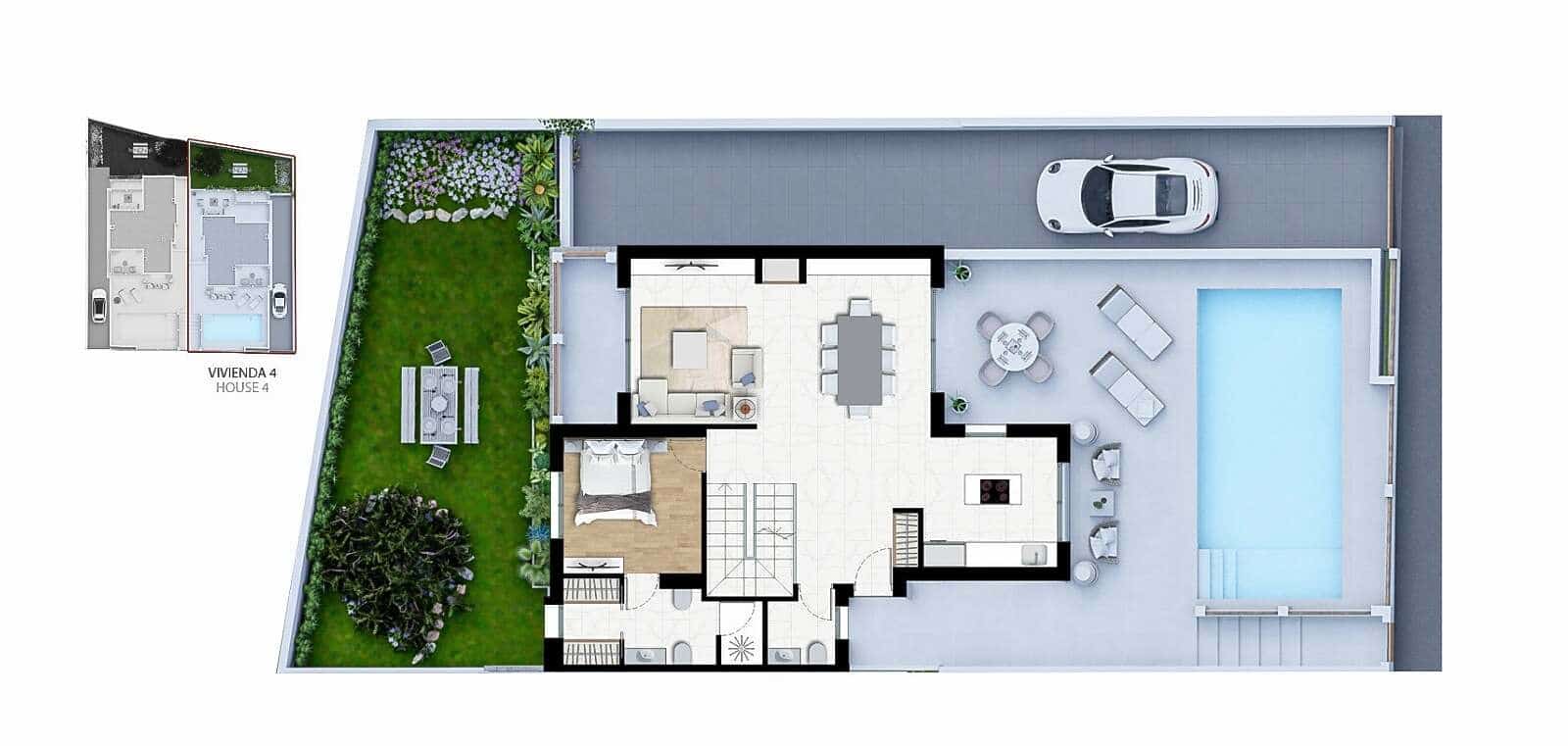 3 soveværelse Villa til salg i Alfaz del Pi / L'Alfas del Pi med swimmingpool garage - € 780.000 (Ref: 9691475)