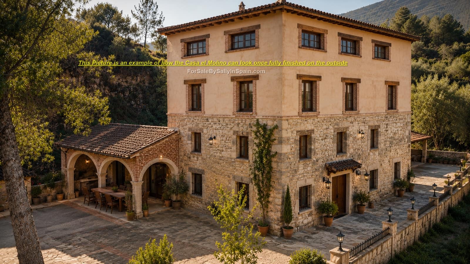 8 sovrum Finca/Hus på landet till salu i Rafol de Salem med pool garage - 349 000 € (Ref: 8807269)