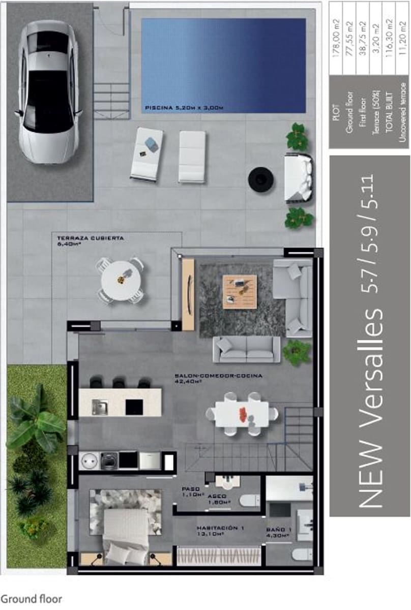 3 bedroom Townhouse for sale in Dolores with pool garage - € 445,000 (Ref: 5073042)