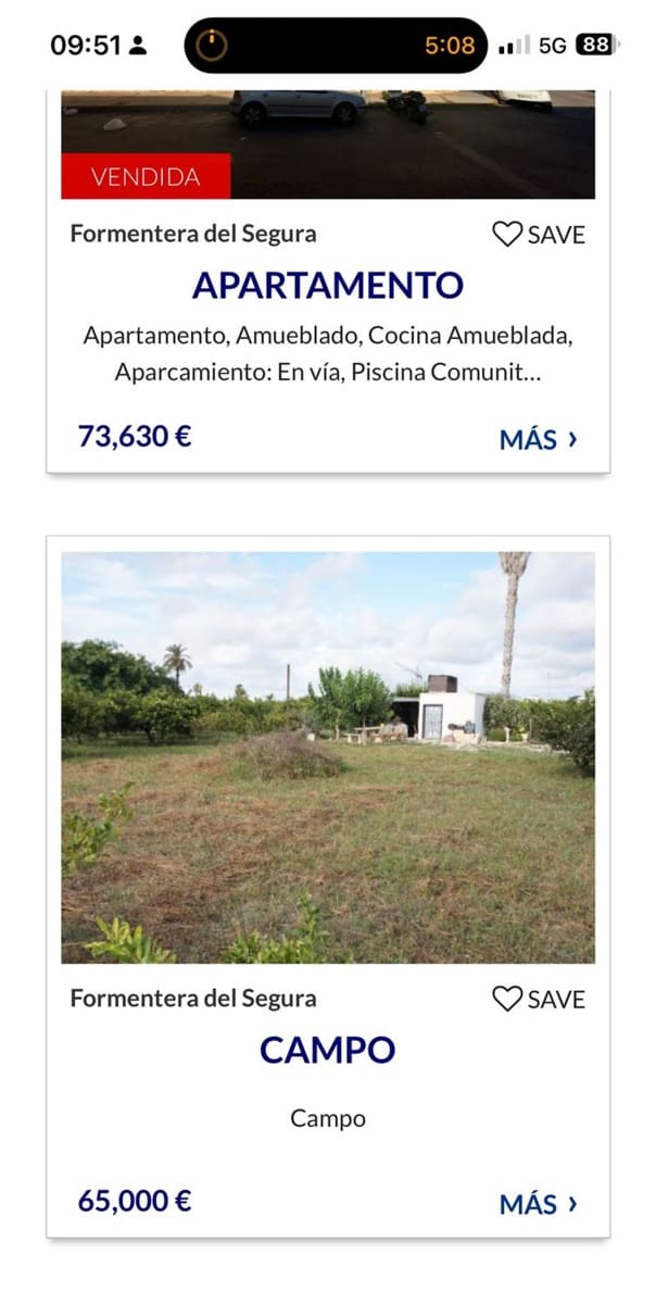 Terreno Não Urbanizado para arrendar em Formentera del Segura - 400 € (Ref: 9624219)