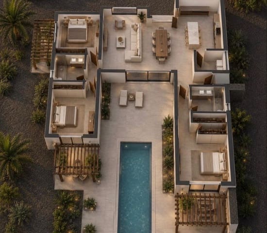 3 chambre Villa/Maison à vendre à Lajares, La Oliva avec piscine garage - 995 000 € (Ref: 10031694)