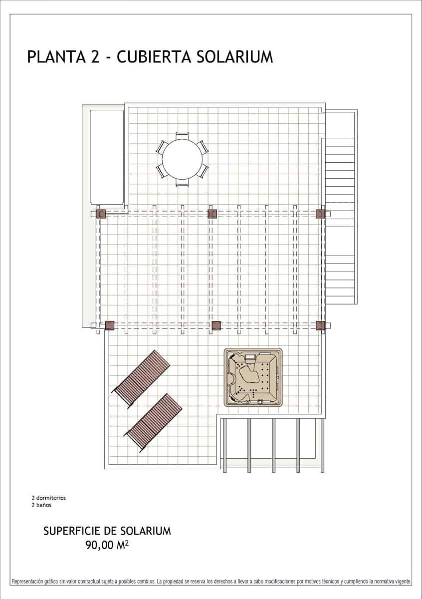 2 slaapkamer Bungalow te koop in Vera met zwembad - € 449.000 (Ref: 10042110)