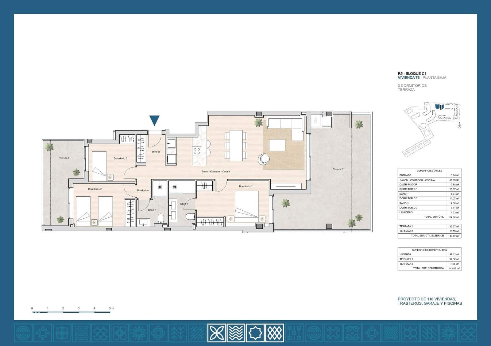 3 quarto Apartamento para venda em La Linea de la Concepcion com piscina - 440 000 € (Ref: 10042123)