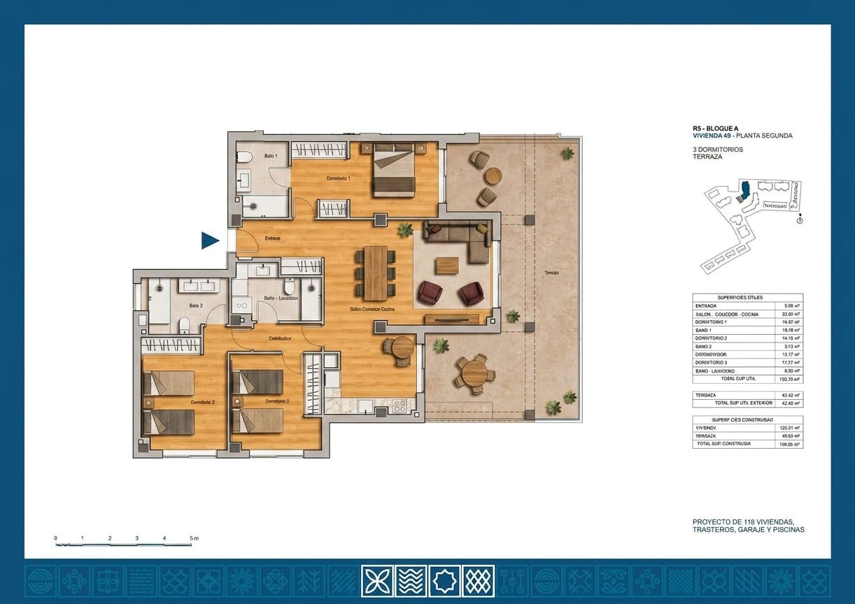 3 bedroom Apartment for sale in La Linea de la Concepcion with pool - € 599,000 (Ref: 10042125)